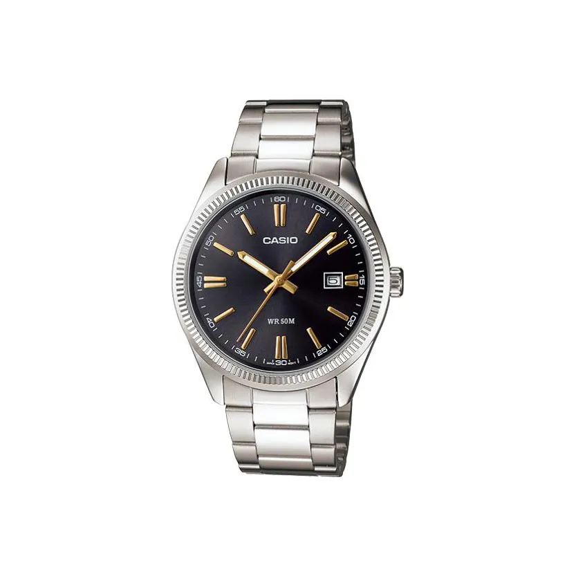 CASIO Standard Series Кварцевый механизм нержавеющая сталь ремешок мужские часы черный циферблат