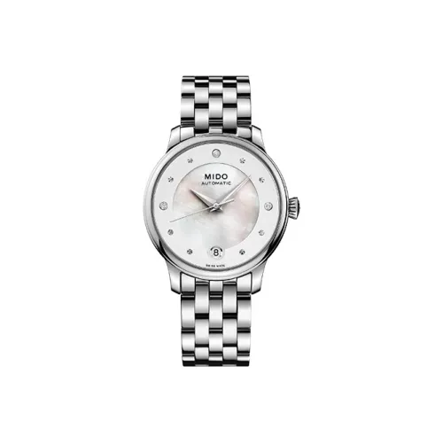 MIDO Автоматический Механический Movement Женские Baroncelli Часы 27,9 мм Белый