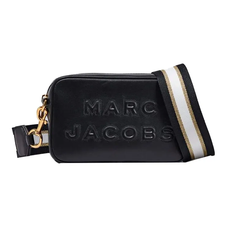 MARC JACOBS Flash Кожа Camera Сумка Маленькая Квадратная Сумка Сумка через плечо Унисекс Черная
