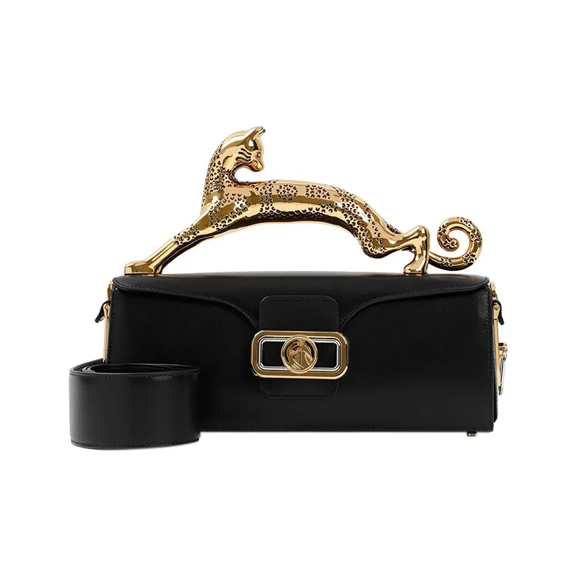 Lanvin Calfskin One Shoulder Handbag Women's Black