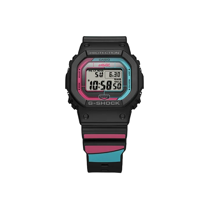 CASIO DIGITAL Series Кварцевый механизм Естественная кожа Ремешок Часы Мужские Черный циферблат GW B5600GZ 1PR