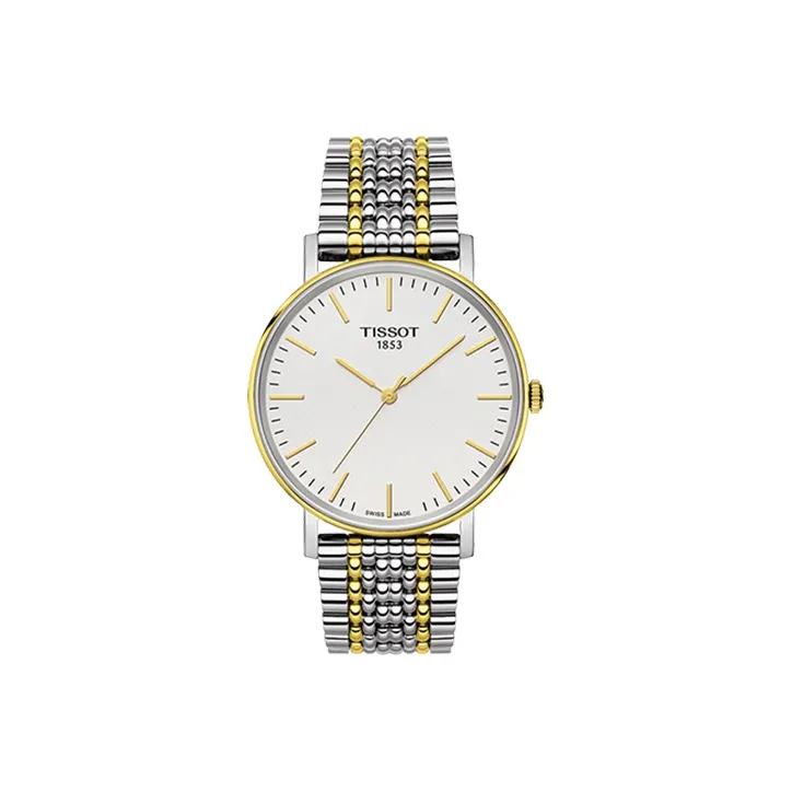TISSOT Quartz Механизм Мужские Часы Charm Time Series 38 мм Белые