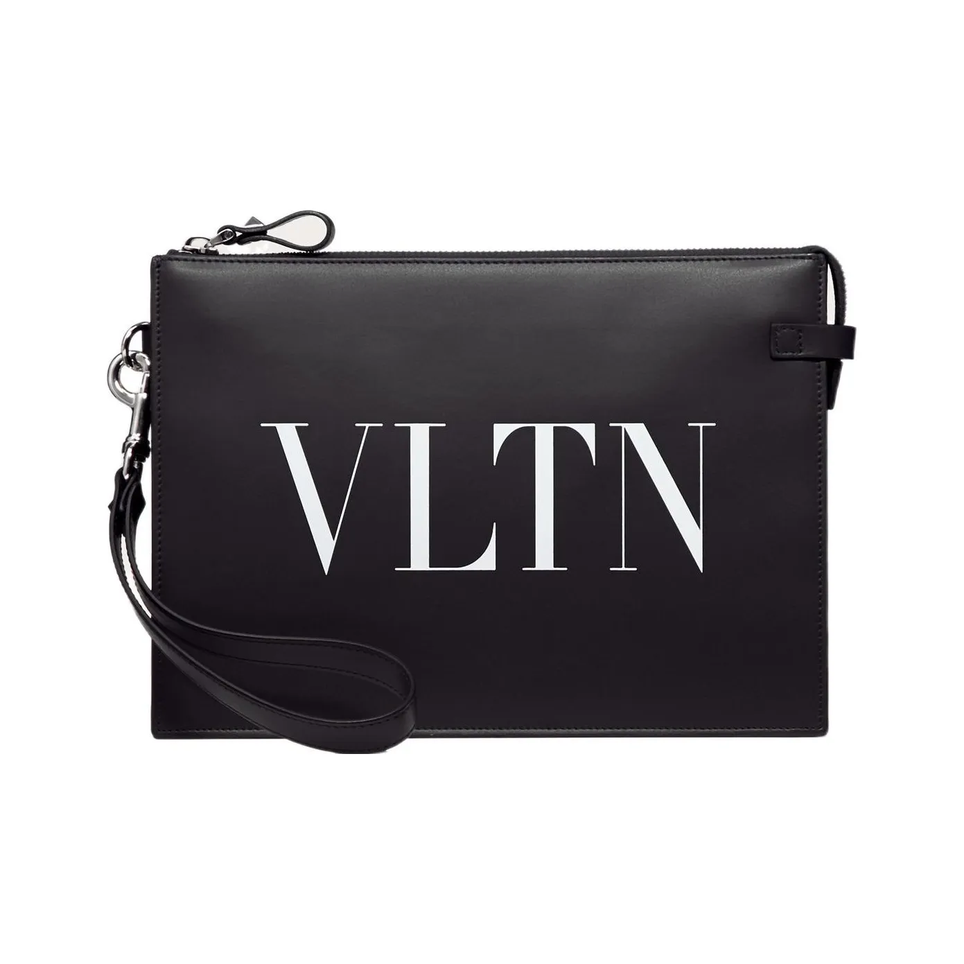 Valentino GARAVANIVLTN Cow Leather Clutch Men's Black