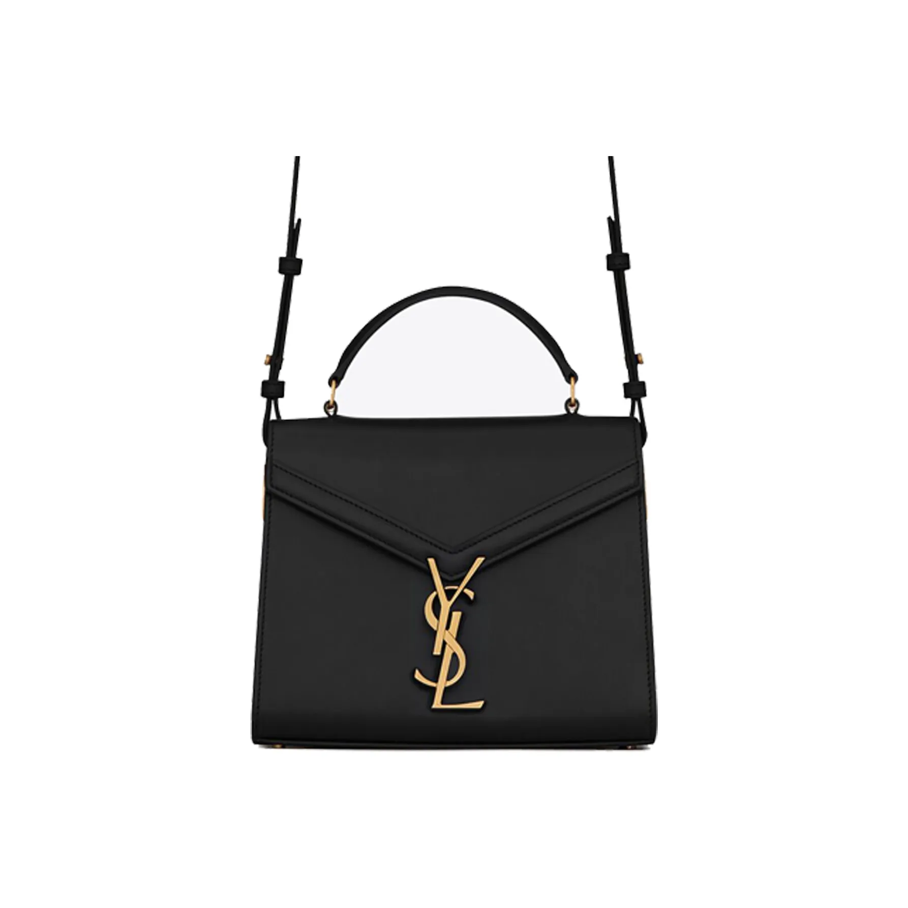 SAINT LAURENT CASSANDRA Cow Leather Shoulder Bag, Crossbody Bag, Handbag Mini Women's Black