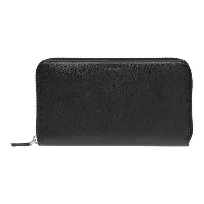 PRADA Leather Wallet Men's Black