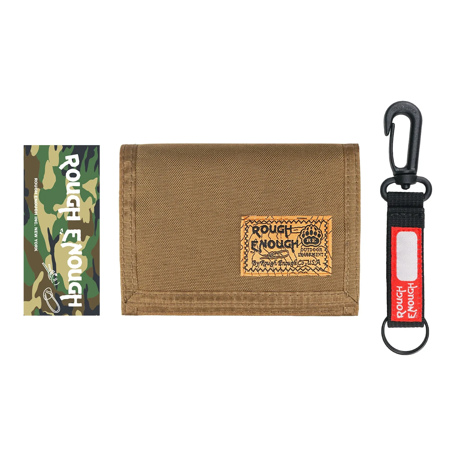 Rough Enough Полиамид Кошелек Мужской Коричневый Кофейный