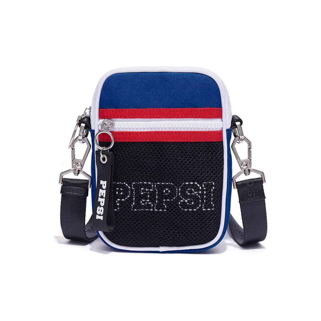 Pepsi Нейлоновая Сумка через плечо Большая Унисекс Синяя Белая