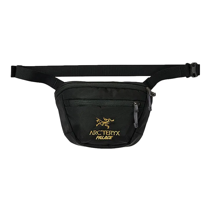 Arcteryx ×PALACE Collaboration Fanny Packs Crossbody Bag Pure Black Unisex