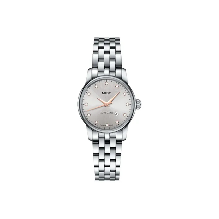 MIDO Baroncelli Collection Automatic Mechanical Movement Women's Watch Watch 29mm Silver Dial