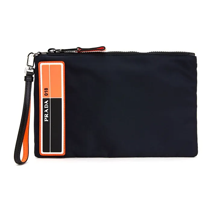 PRADA Nylon Clutch Мужской Темно-синий