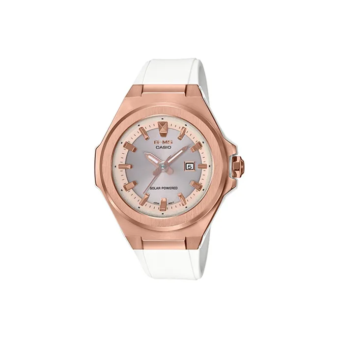 CASIO Малыш G Коллекция Кварцевый Механизм Часы Женские Серебристый Циферблат MSG S500G 7A2PR Человек