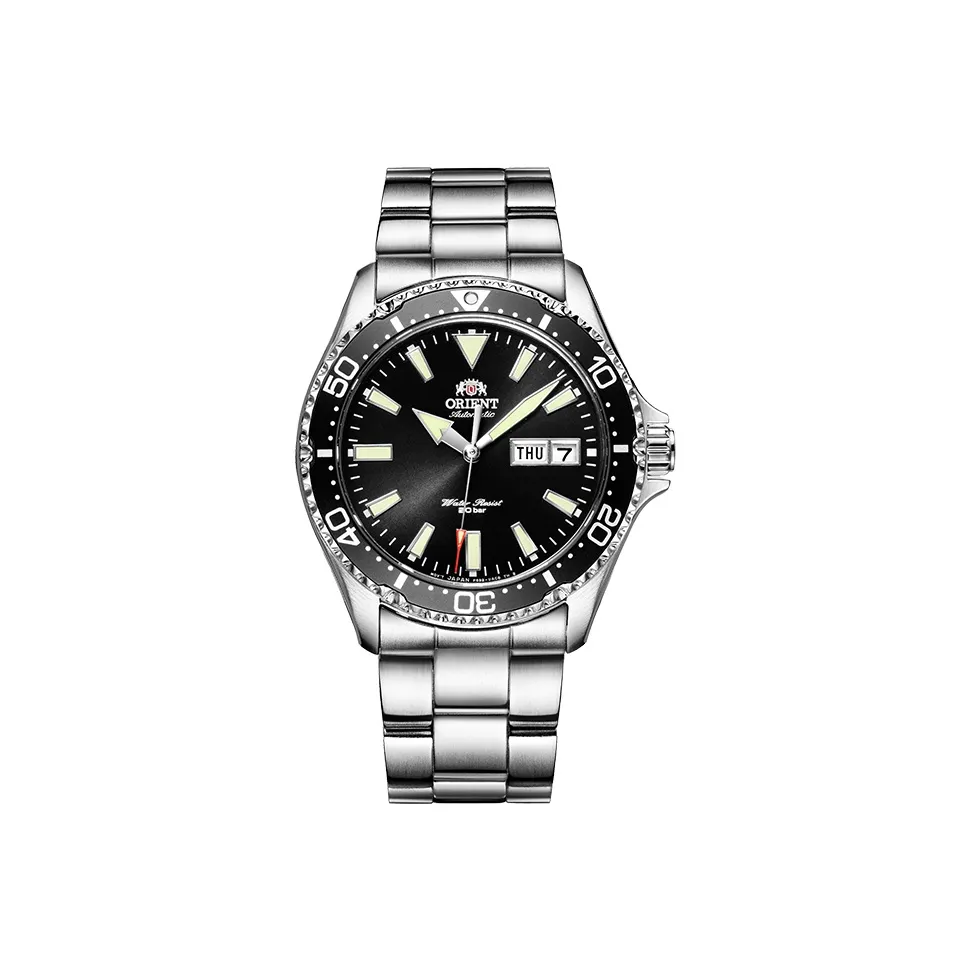 ORIENT Diving Shark Collection Mechanical Movement Stainless Steel Strap Watch Men's Watches Black Dial RA AA0001B19B