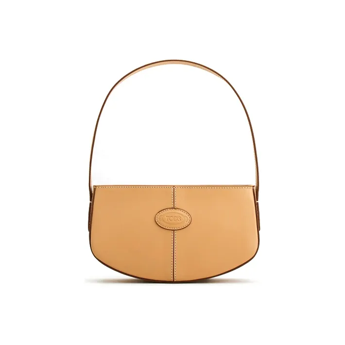 TOD'S Cow Leather One Shoulder Bag Women's Orange