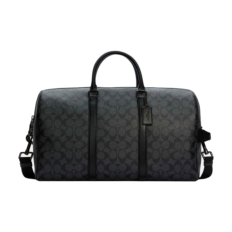 COACH Venturer Coated Canvas With Calfskin Handbag, Shoulder Bag, Crossbody Bag, Travel Bag Unisex Black