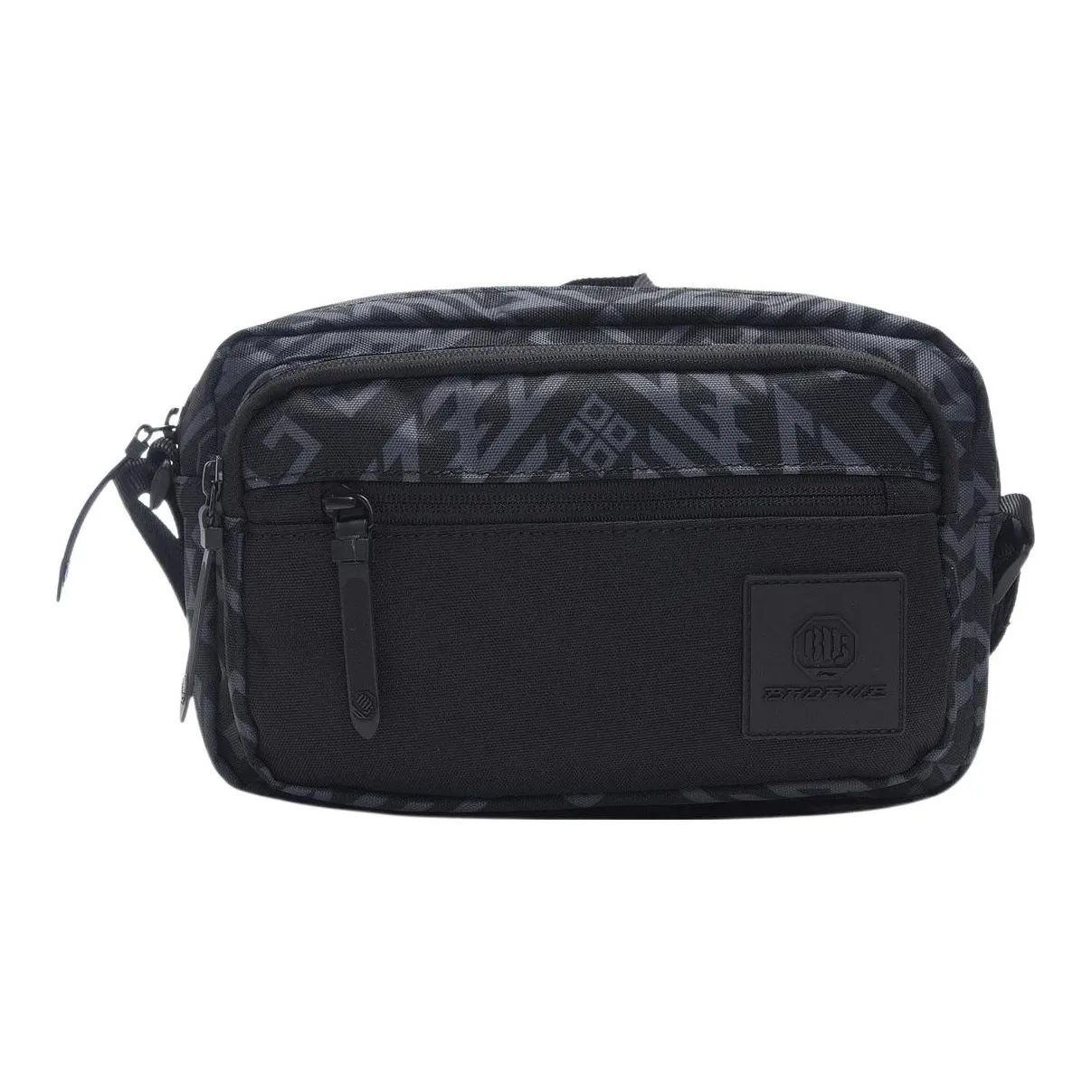 LiNing BadFive Sports Basketball Collection Fabric Fanny Pack, Shoulder Bag, Crossbody Bag Regular Unisex Black
