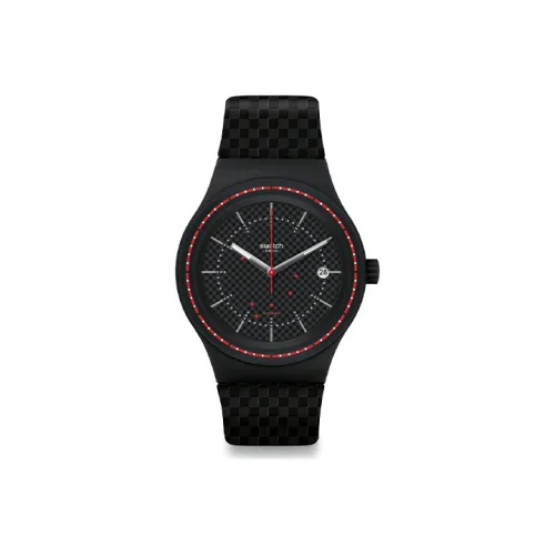 SWATCH Автоматический Механический Movement Мужские Часы 50,6мм*42мм*13,9мм Черные