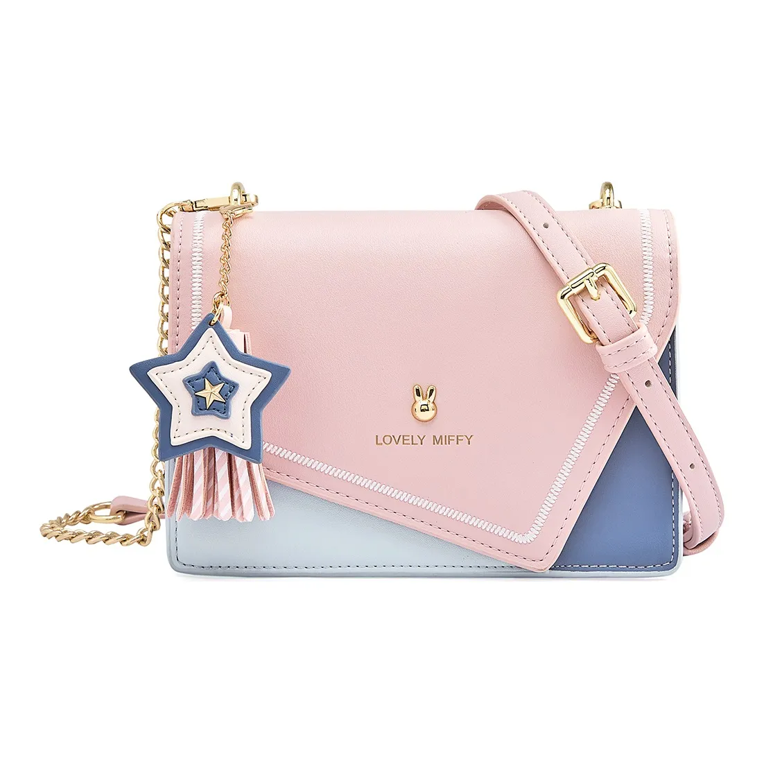 MIFFY PU кожа Маленькая квадратная сумка через плечо Маленькая женская Многоцветная