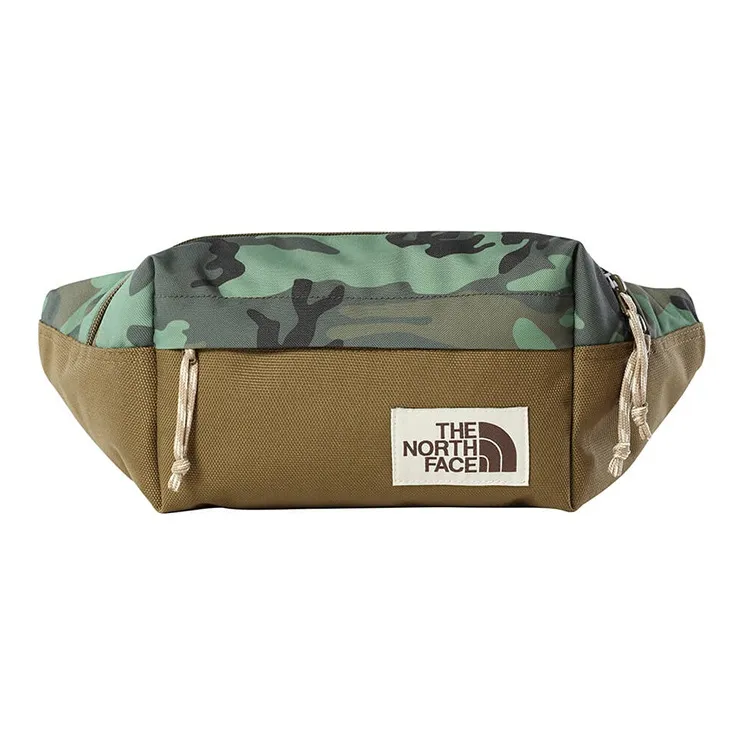 THE NORTH FACE 3.8L Fanny Pack, Crossbody Bag, Outdoor Bag Polyester Green Camouflage Unisex