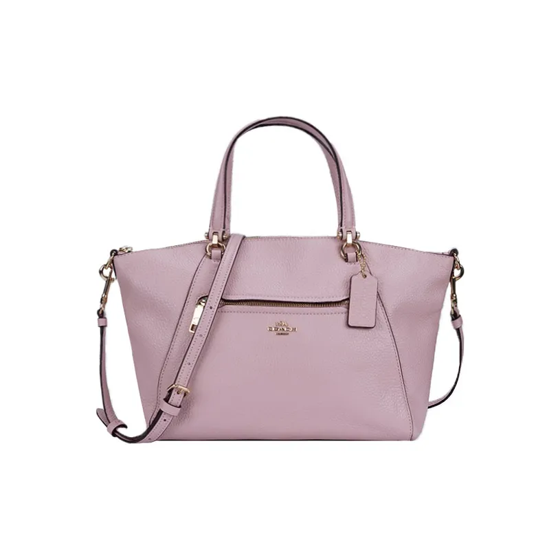 COACH Prairie Leather Dumpling Bag, Portable Crossbody Bag, Shoulder Bag Medium Size Women's Cherry Blossom Pink