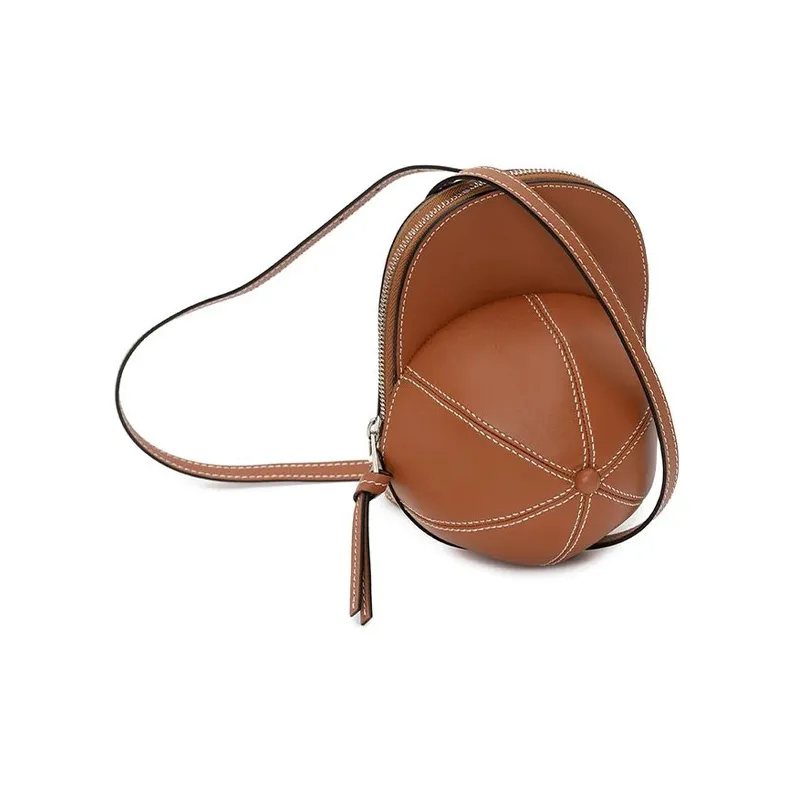 JW Anderson MIDI CAP Leather Shoulder Bag Crossbody Bag Women's Brown