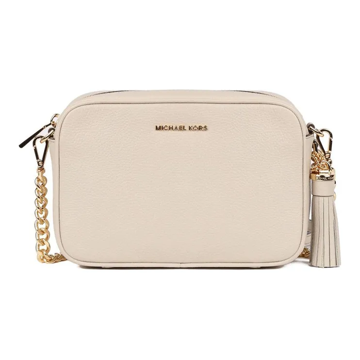 MICHAEL KORS MICHAEL KORS Luggage Collection Leather Shoulder Bag Medium Size Women's Light Umber