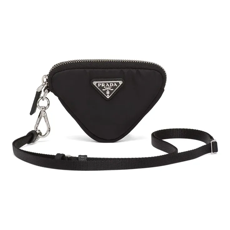 prada dreng Nylon Fabric Crossbody Bag, Coin Purse Men's Black