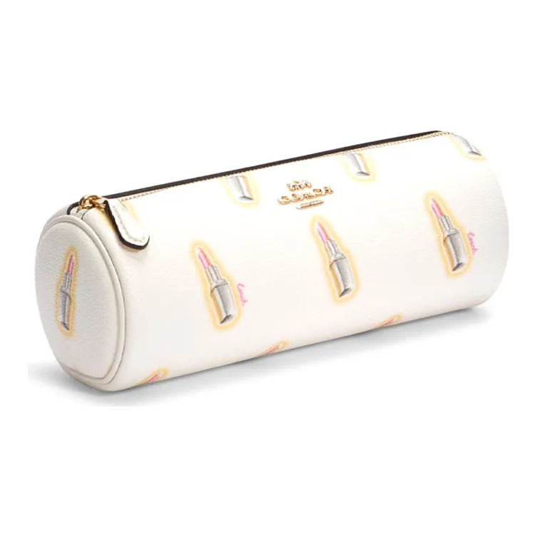 COACH PVC Pen Holder Bag, Clutch Makeup Bag Trumpets Women's White