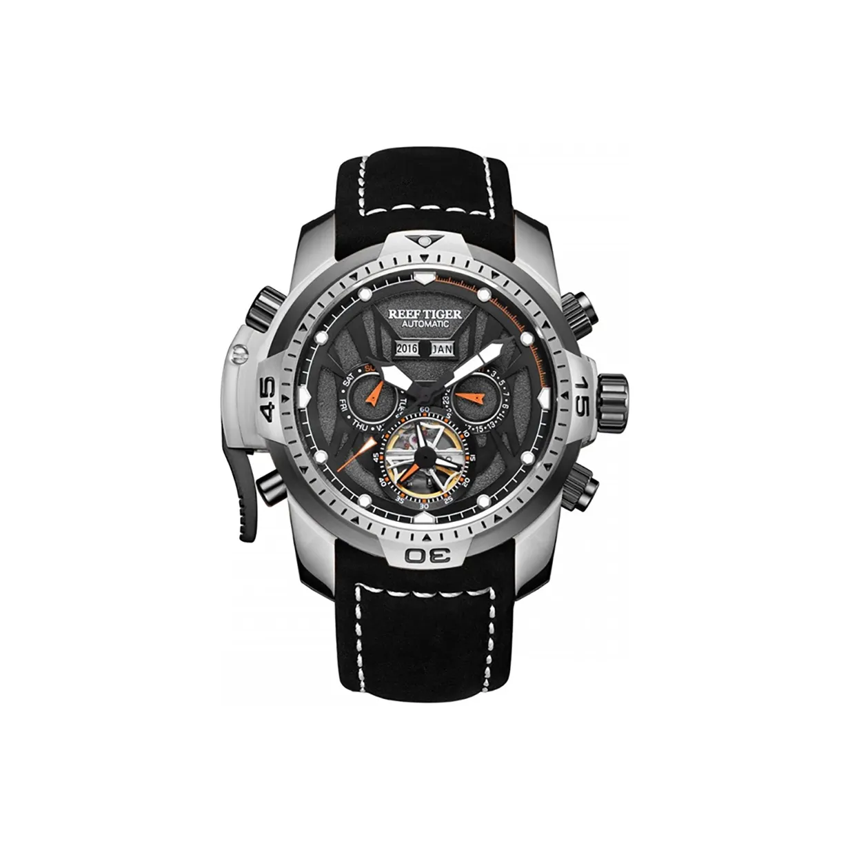 REEF TIGER Transformer Collection Automatic Mechanical Movement Watch Men's Watches Black Dial RGA3532-PBHCH