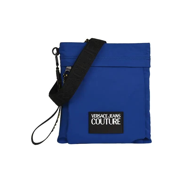 VERSACE JEANS COUTURE Polyurethane Handbag Shoulder Bag Crossbody Bag Men's Royal Blue