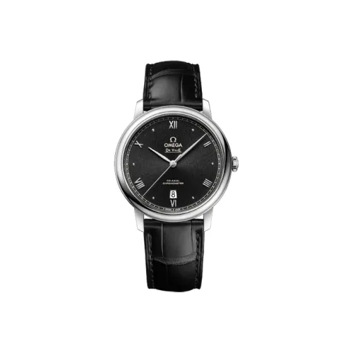 OMEGA Автоматический Механический Movement Мужские Elegant Saucer Series Часы 39,5 мм Черные