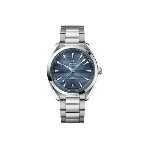 OMEGA Автоматический Механический Movement Мужские AQUA TERRA 150 метров Часы 41 мм Синий