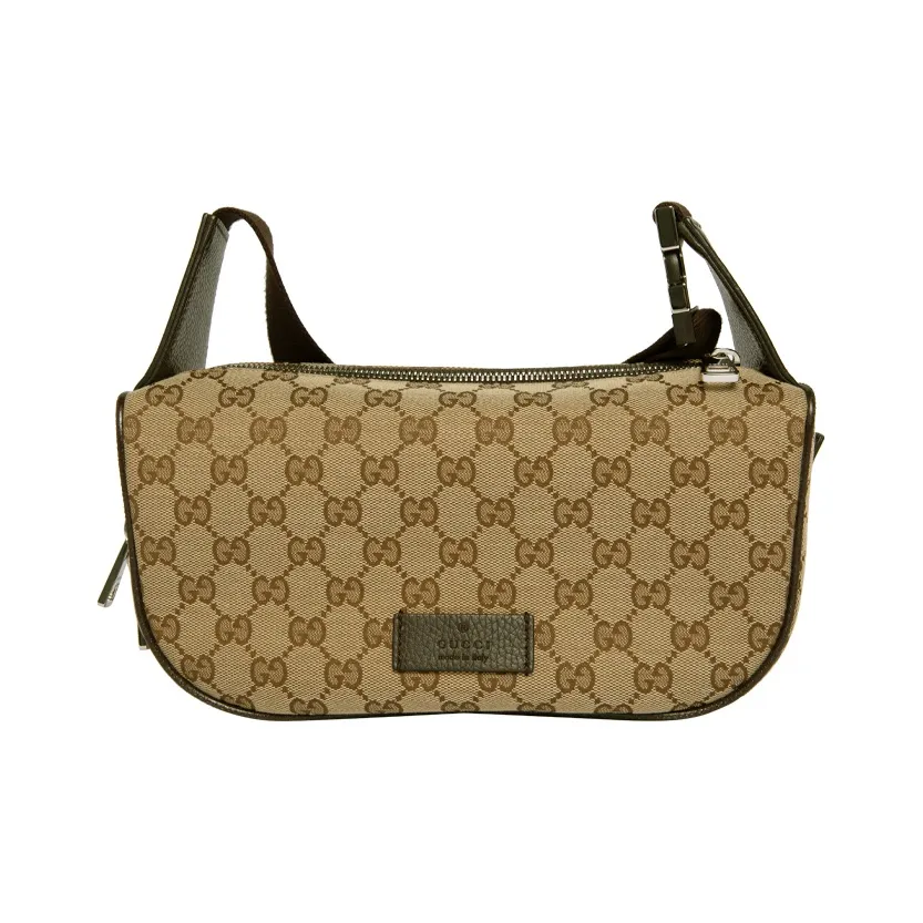 GUCCI Neo Vintage Series Canvas With Leather Messenger Bag Shoulder Bag, Crossbody Bag Unisex