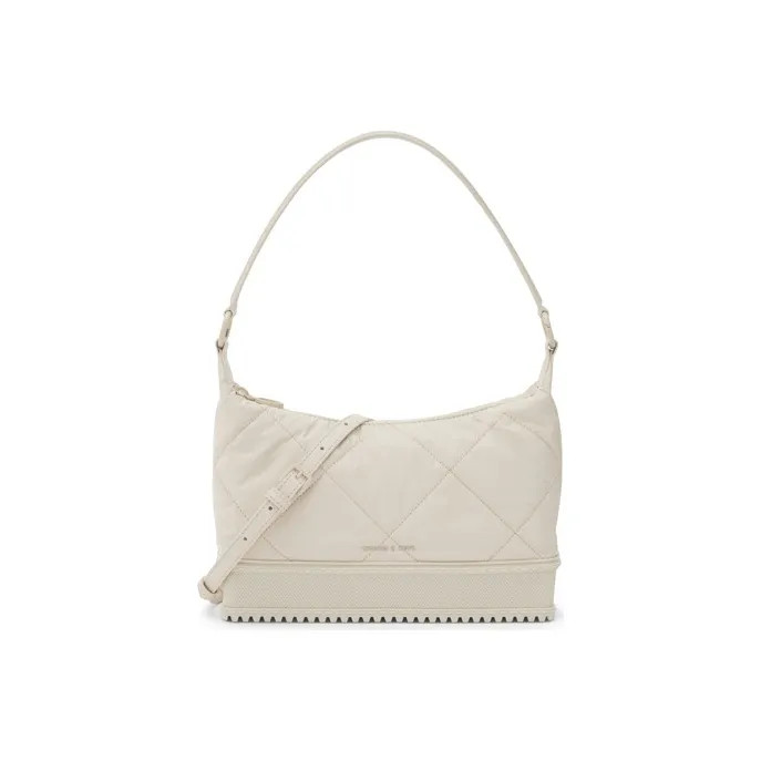 CHARLES KEITH Сумка через плечо из ткани женская желтая