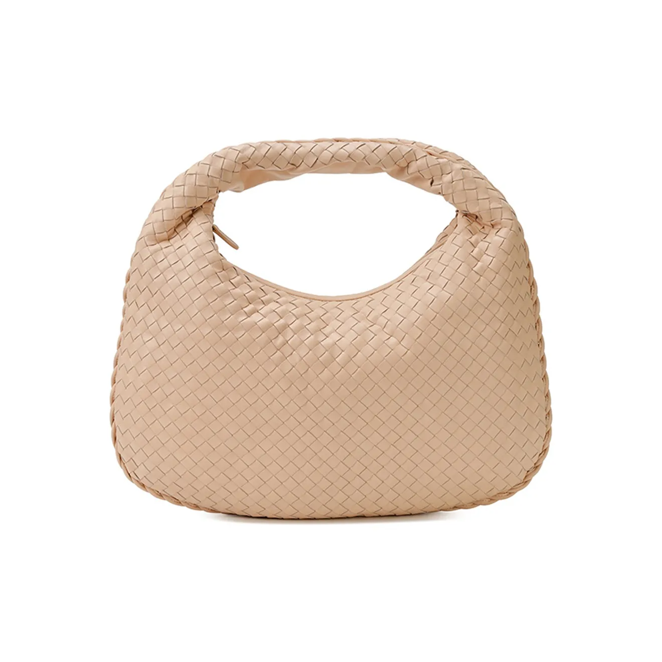Bottega Veneta Bottega Veneta Luggage Collection Sheepskin Handbag Medium Size Women's Light Pink