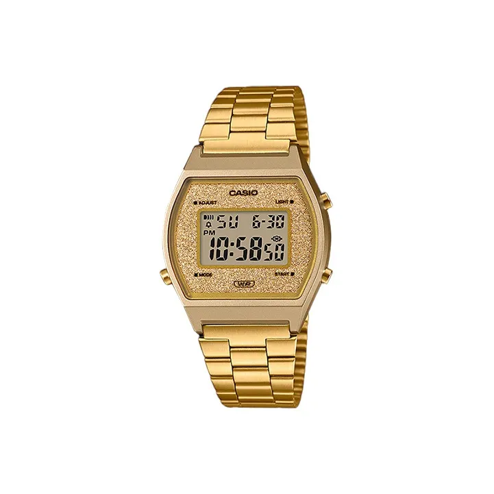 CASIO Кварцевый механизм Мужской YOUTH Collection Металлический Small Block Часы 38,9mm*35mm Золото