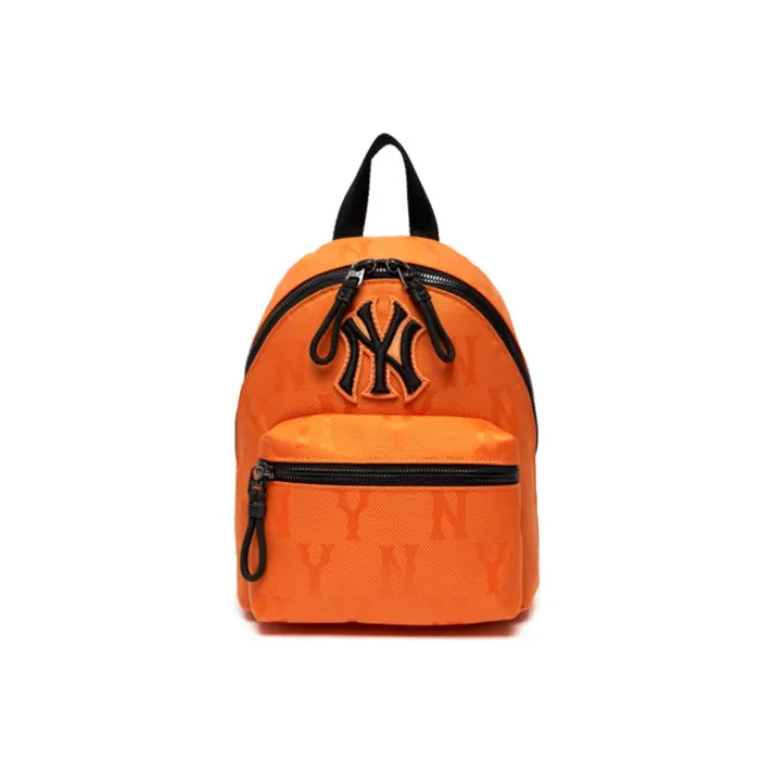 Mlb Base Logo Нейлоновая Сумка-Сочетание Рюкзак Стандартный Унисекс Оранжевый