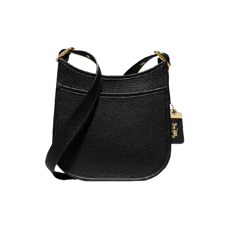 COACH Emery Cow Leather Shoulder Bag Crossbody Bag Small Size Women's Black