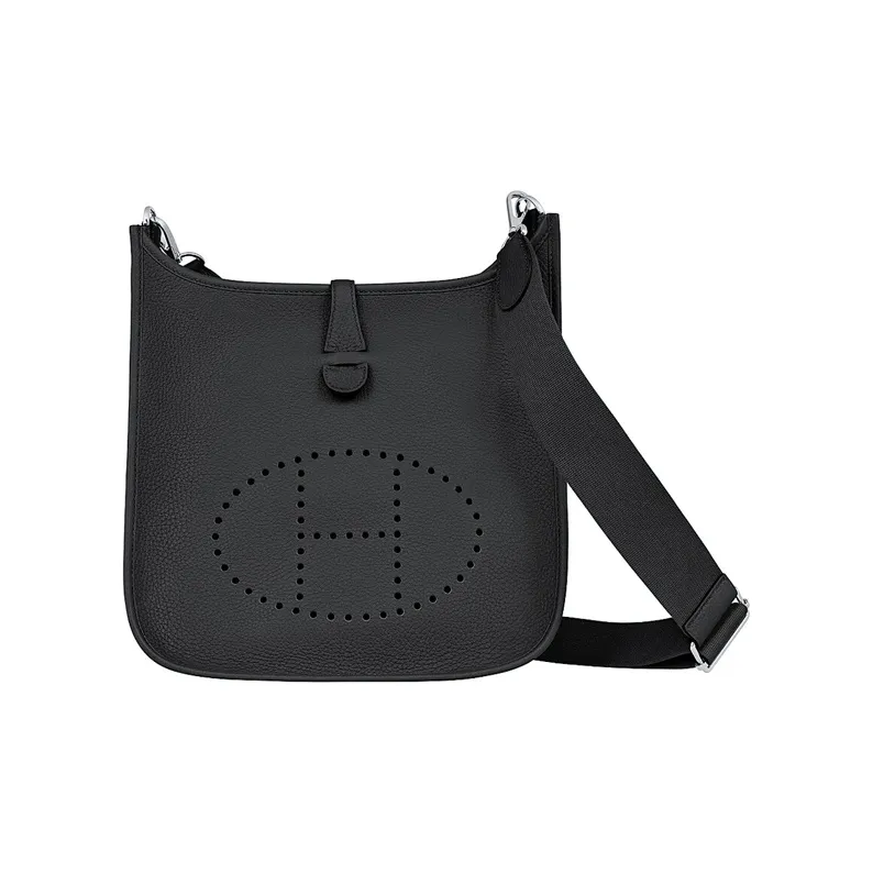 HERMES Evelyne Clemence Bullock Leather Evelyn Shoulder Bag, Crossbody Bag Regular Unisex