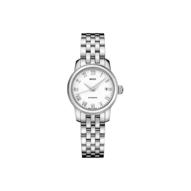 MIDO Belem Cereli Series Automatic Mechanical Movement Women's Watch Watch 25*9.1mm Silver Dial