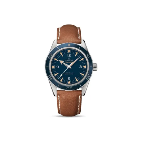 OMEGA Автоматический Механический Movement Мужские Seahorse Series 300m Плавательные Часы 41 мм Синий