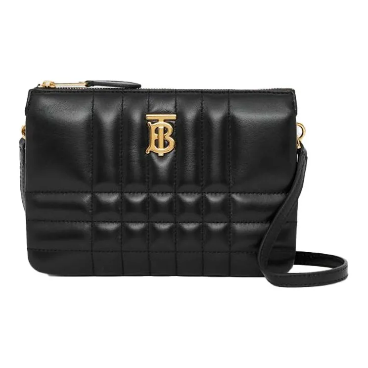 Burberry Lola Lola Bag Lambskin Storage Bag Shoulder Bag Crossbody Bag Women's Black