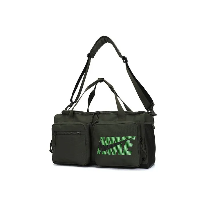 Nike Fabric Fitness Basketball Bag, One Shoulder Handbag, Travel Bag Unisex Army Green