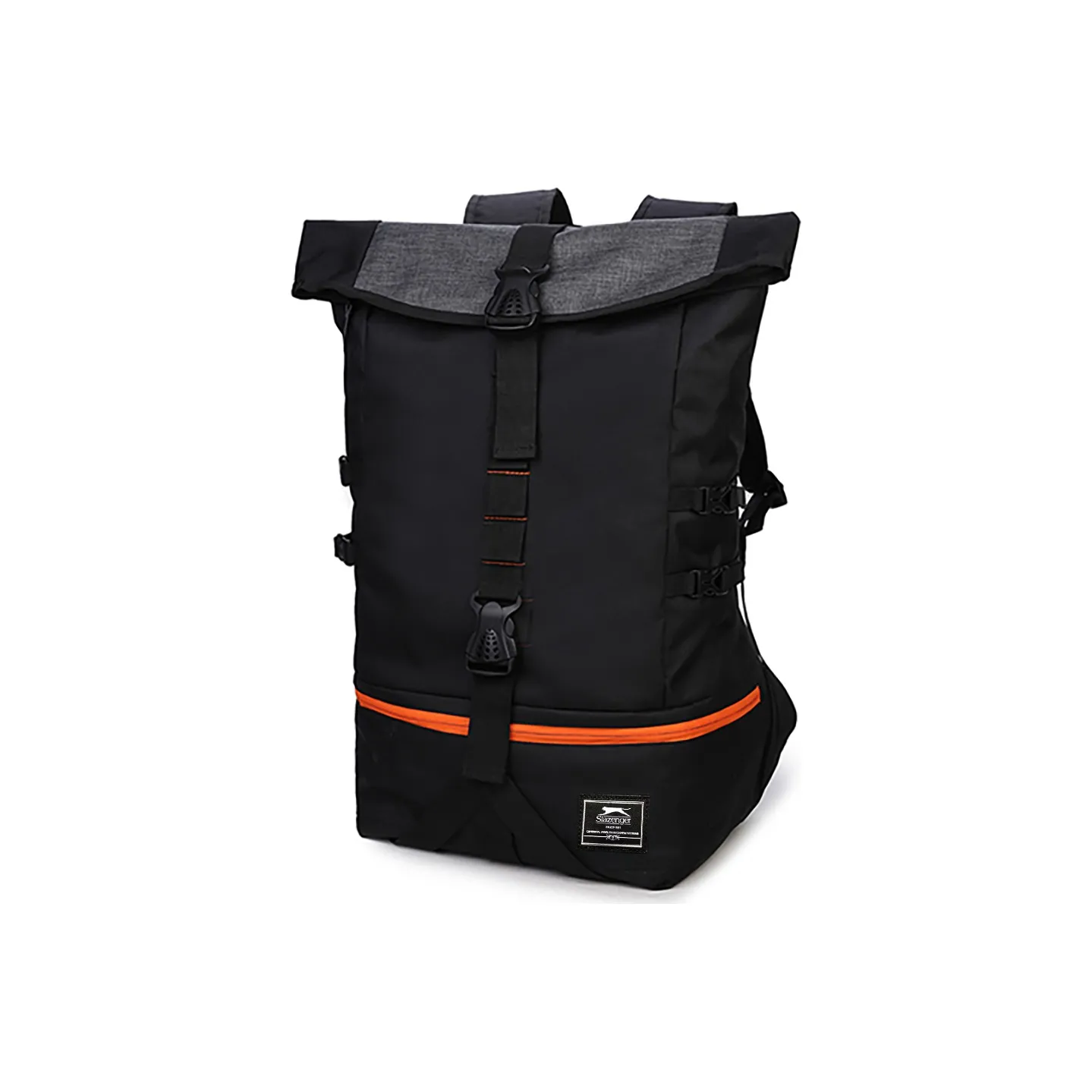 Slazenger Полиамид Рюкзак Большой Мужской Черный Оранжевый
