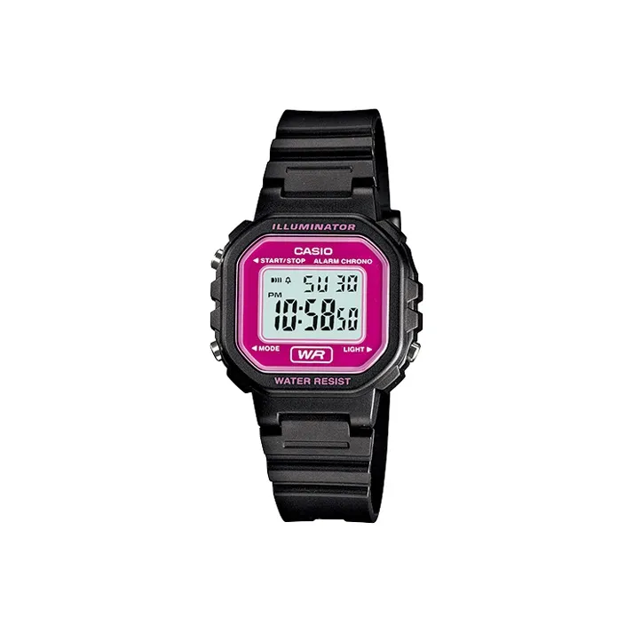 CASIO YOUTH Collection Металл Small Block Кварцевый механизм Смола Ремешок Часы Женские Розовый Циферблат Часов