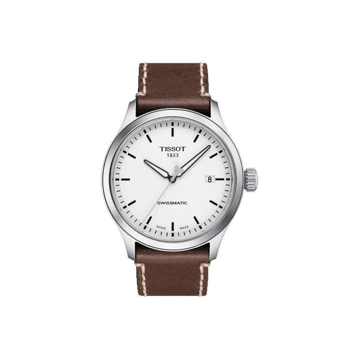 TISSOT Automatic Mechanical Movement Men's Watches Watch 43mm White Dial Stainless Steel Watch Case