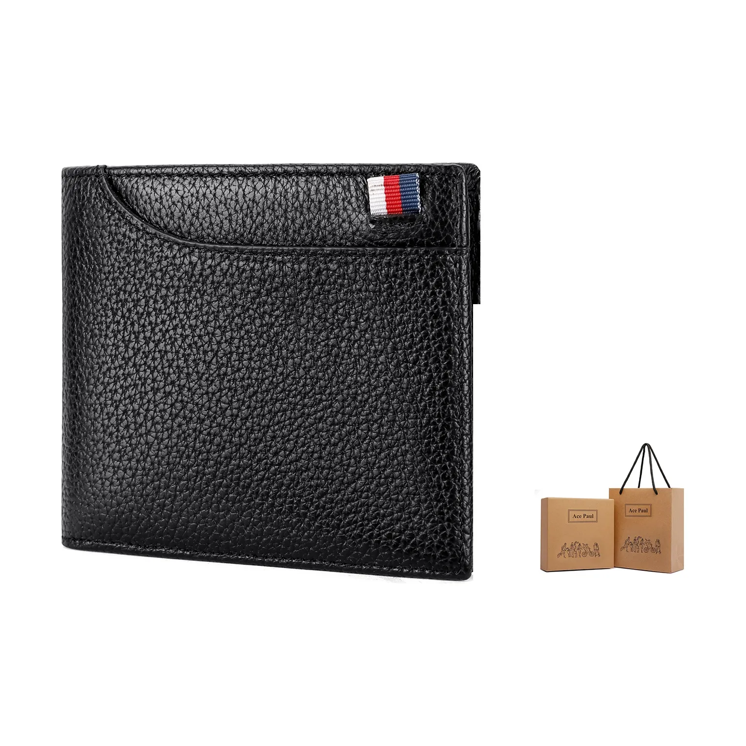 Ace Paul Кошелек из коровьей кожи Мужской Черный