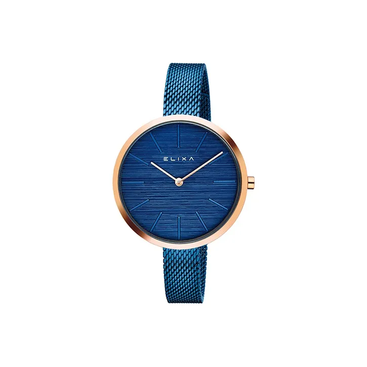 Elixa Кварцевый Movement Женские Часы Синие
