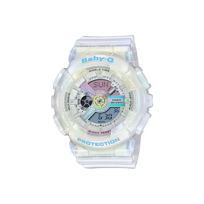CASIO Baby G Кварцевый механизм Смольный ремешок Часы Женские Многоцветный циферблат часов
