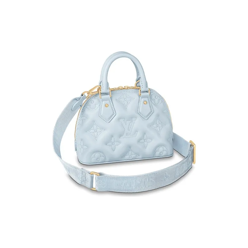LOUIS VUITTON Alma Bb Quilted Blue Glacier
