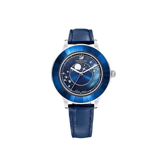 Swarovski SwarovskiOctea Lux Chrono Octea Lux Moon Collection Наручные часы Кварцевый механизм Синий циферблат Женские часы